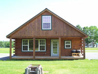 Log Cabin Rental Photos - Cabin in Winter - Maine Whitewater